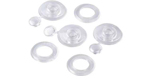RoofPro Clear Plastic Roof Sheeting Screw Caps - Pack of 50