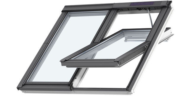 VELUX GGLS FFK08 206630 2-in-1 Solar Centre Pivot Roof Window Triple Glazed - 127cm x 140cm