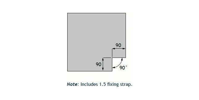 Alumasc Skyline Standard Sloping Coping - 90 Degree Corner (Internal ...