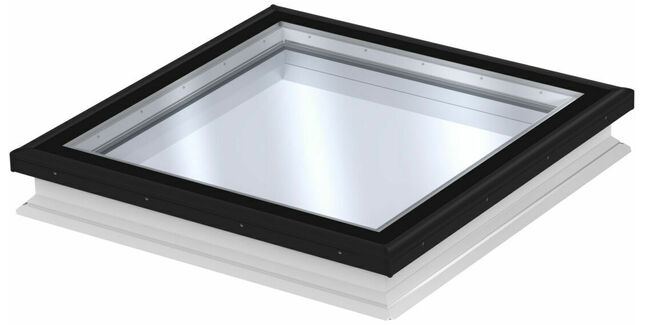 VELUX Solar Flat Glass Double Glazed Rooflight - 90cm x 90cm (Includes Base Unit & Top Cover)