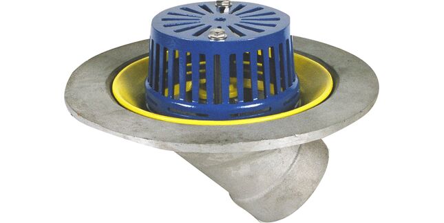 Harmer Anti Vortex Aluminium 45 Degree Threaded Drainage Outlet
