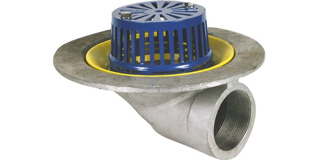 Harmer Aluminium Anti Vortex 90 Degree Threaded Drainage Outlet