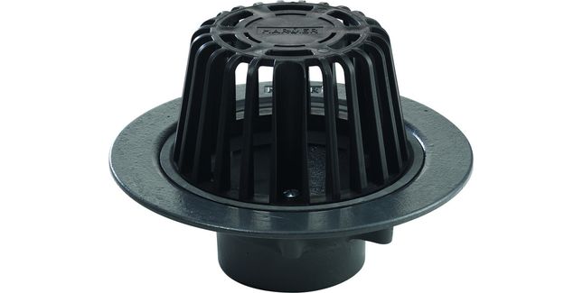 Harmer Cast Iron Medium Sump Vertical Threaded Drain Outlet