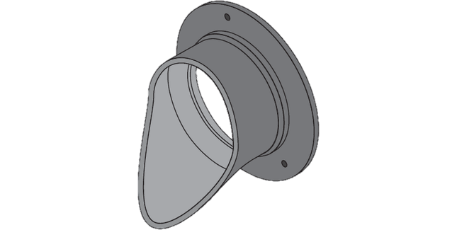 Harmer 110mm Round Push-Fit Roof Parapet Downspout