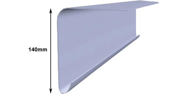 A250 Drip Fascia Trim (3m) - Grey