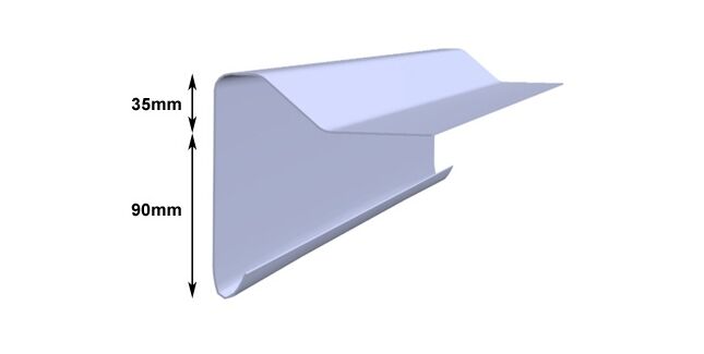 B260 Raised Edge Large 3m - Grey