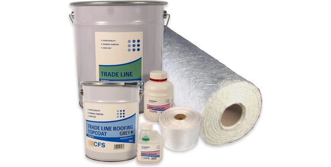 Trade Line 2 Layer Fibreglass Roof Kit (Dark Grey)