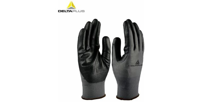 Deltaplus VE722 Nitrile Coated Work Gloves - Large/Size 9 (Pair)