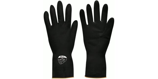 Black Second Skin Gloves Pair - XL