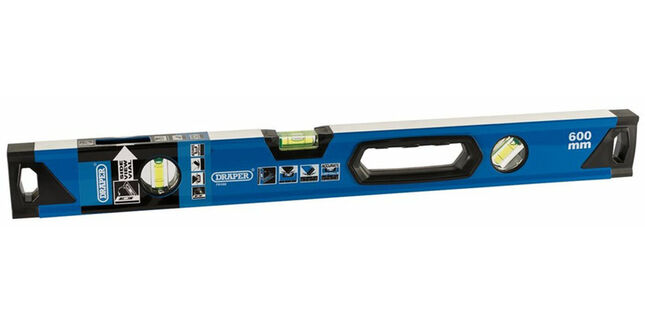Draper Box Section Level with Side View Vial - 600mm