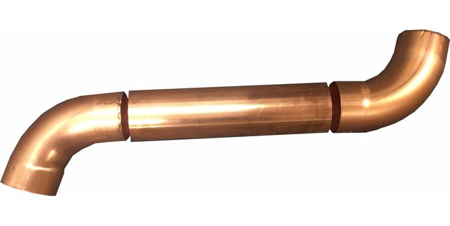 Coppa Gutta Copper 100 ø Swan Neck Kit