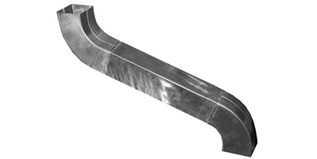 Stainless Gutta Stainless 80 x 80mm Swan Neck Kit