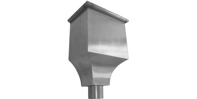 Zinc Gutta Hopper Head - Victoria in Zinc - 360 x 250 x 175mm
