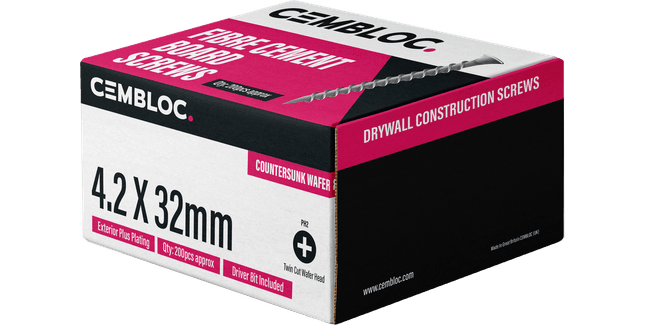 Cembloc FCB Self Drilling Fibre Cement Screws - Pack of 200