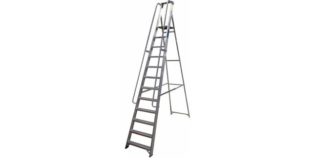 Lyte EN131-2 Professional Platform Step Ladder (Handrails Both Sides)