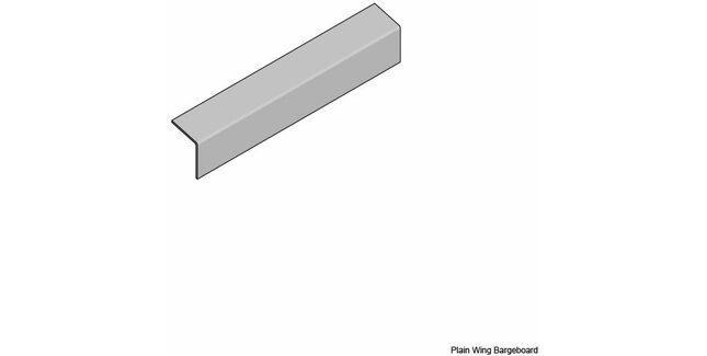 Eternit FarmTec Fibre Cement Plain Wing Barge Board