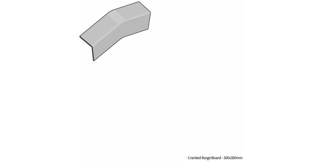 Eternit FarmTec Fibre Cement Cranked Plain Wing Barge Board