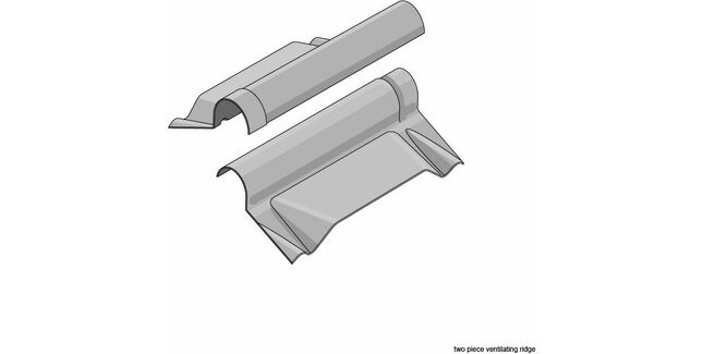 Eternit FarmTec Fibre Cement Two Piece Ventilated Ridge