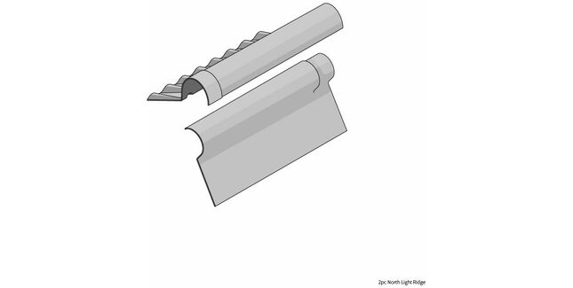 Eternit FarmTec Fibre Cement Two Piece North Light Ridge