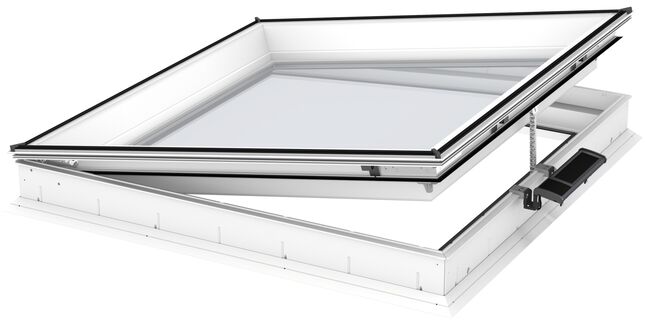 VELUX CVU 150080 0320Q Vented Solar Security Flat Roof Window Base Double Glazed - 150cm x 80cm
