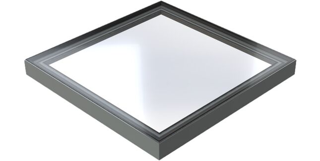 Roofglaze Skyway Fixed Flat Glass Rooflight (Anthracite Grey Frame)