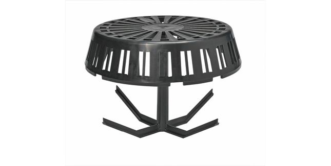 Circular Roof Outlet - Spider Gravel Excluder