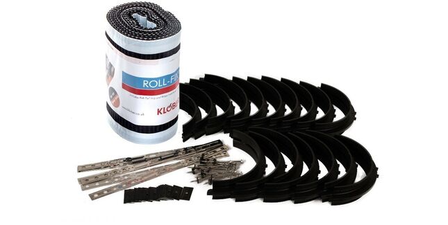 Klober Roll Fix Clay Half Round Ridge Kit