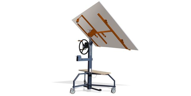 EDMA Rack &amp; Pinion Adjustable Plasterboard Panel Lifter - Special Order