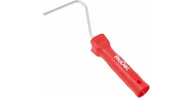 Rubberseal 4" ProDec Mini Paint Roller Frame With Extended Handle