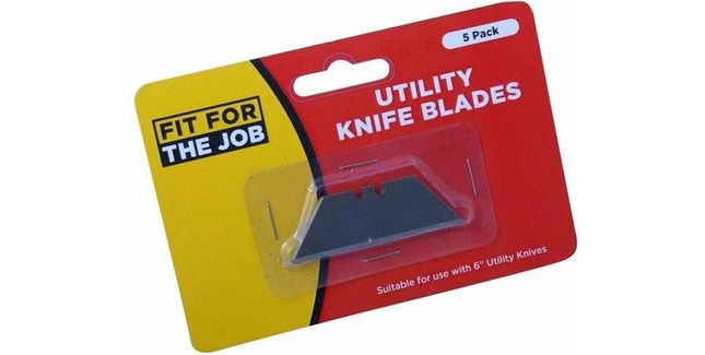 Rubberseal ProDec Spare Utility Knife Cutting Blades - Pack of 5