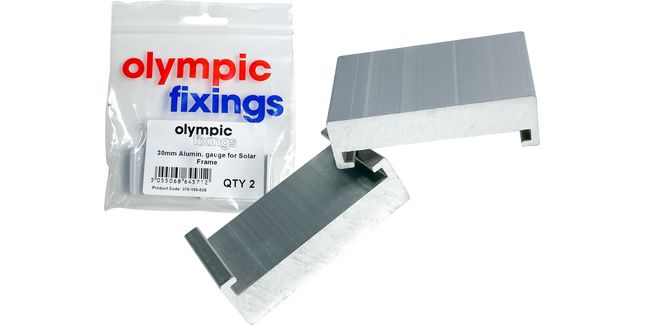 Olympic Fixings Solar Mount Clamp Gauges Aluminium (Pack of 2)