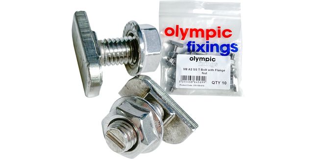 Olympic Fixings Cross Connector for Fixing A2 Stainless steel (Pack of 10)