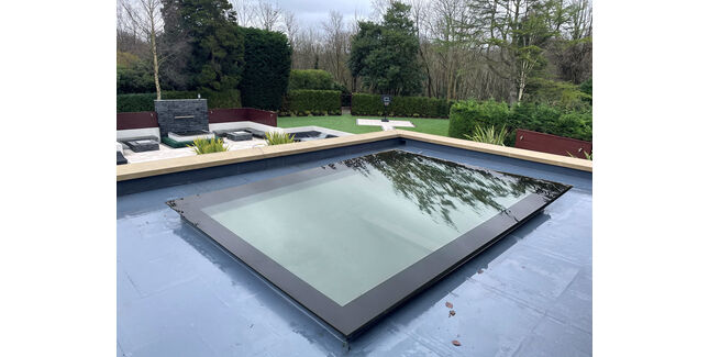 Infinity Fixed Flat Glass Triple Glazed Frameless Rooflight