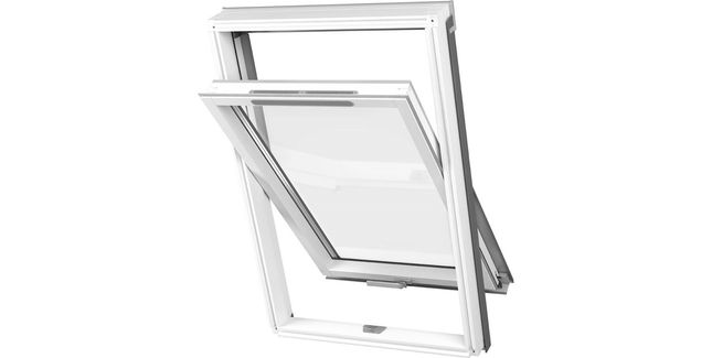DAKEA 'Better Energy' White Painted Centre Pivot Roof Window