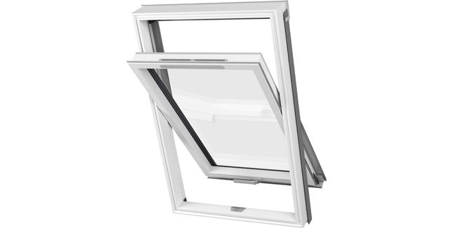 DAKEA 'Ultima Energy' White PVC Centre Pivot Roof Window