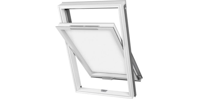 DAKEA 'Good' Opaque White PVC Centre Pivot Roof Window
