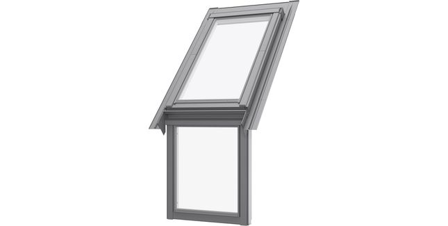 Dakea Slate Flashing for Vertical Fixed Window - Combined with Normal Roof Window