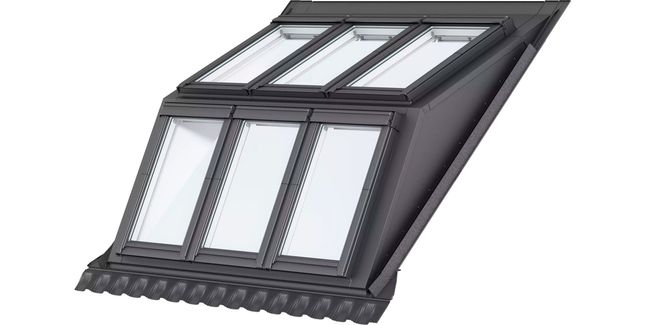 VELUX EBW MK06 Dormer Base Unit &amp; Profiled Flashing Kit (Excluding Windows) - 78cm x 118cm (Choose 4 or 6 Window Variant)