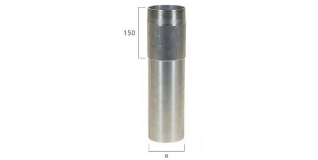 Harmer Threaded Aluminium Flat Roof Rainwater Spigot Adaptor