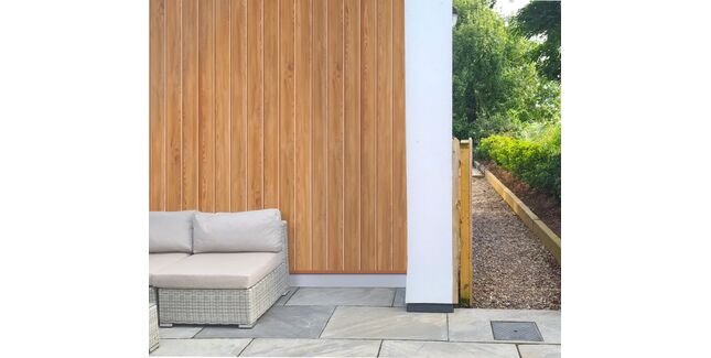 Freefoam Fortex Natura V-Groove Real Wood-Effect Cladding - 5m x 150mm