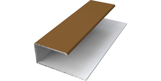 Freefoam Fortex Natura V-Groove Cladding 'J' Edge Trim - 3m