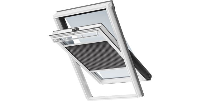 VELUX Pleated &amp; Awning Manual Blind Pack - Charcoal (1274)