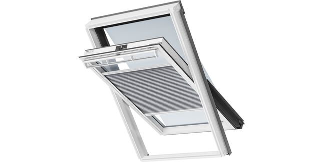 VELUX Pleated &amp; Awning Manual Blind Pack - Dark Grey (1282)