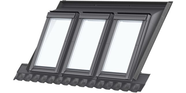 VELUX GGL SA0W31101 Mini Dormer Centre Pivot Basic Triple White painted