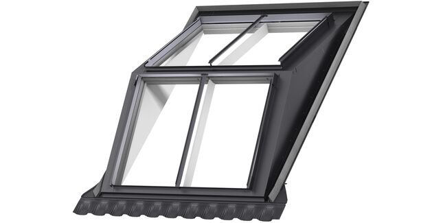 VELUX GGU SB0W22101 White Maintenance-Free 4 Window Dormer System