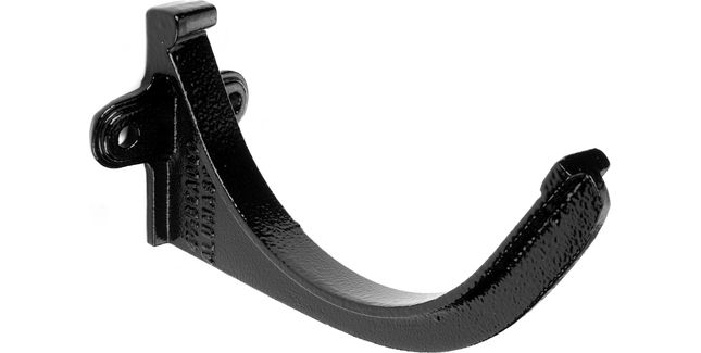 Alumasc Heritage Cast Aluminium Half Round Gutter Fascia Bracket - Textured Black