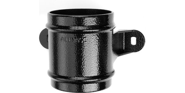 Alumasc Heritage Cast Aluminium Downpipe Socket - Textured Black