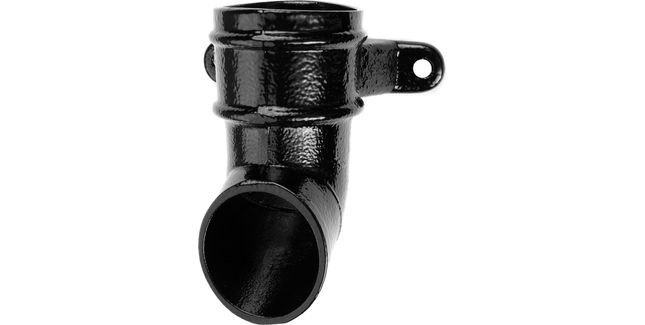 Alumasc Heritage Cast Aluminium Downpipe Shoe - Textured Black