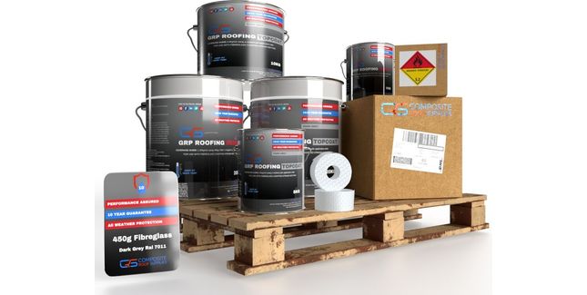 GRP Fibreglass Roofing Kit (450g) with Tools