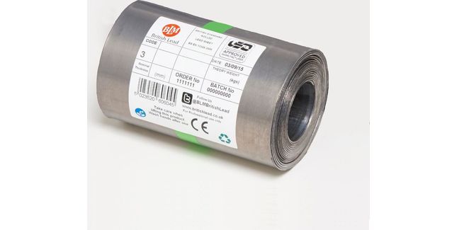 BLM Code 3 Roofing Lead Flashing Roll - 3m